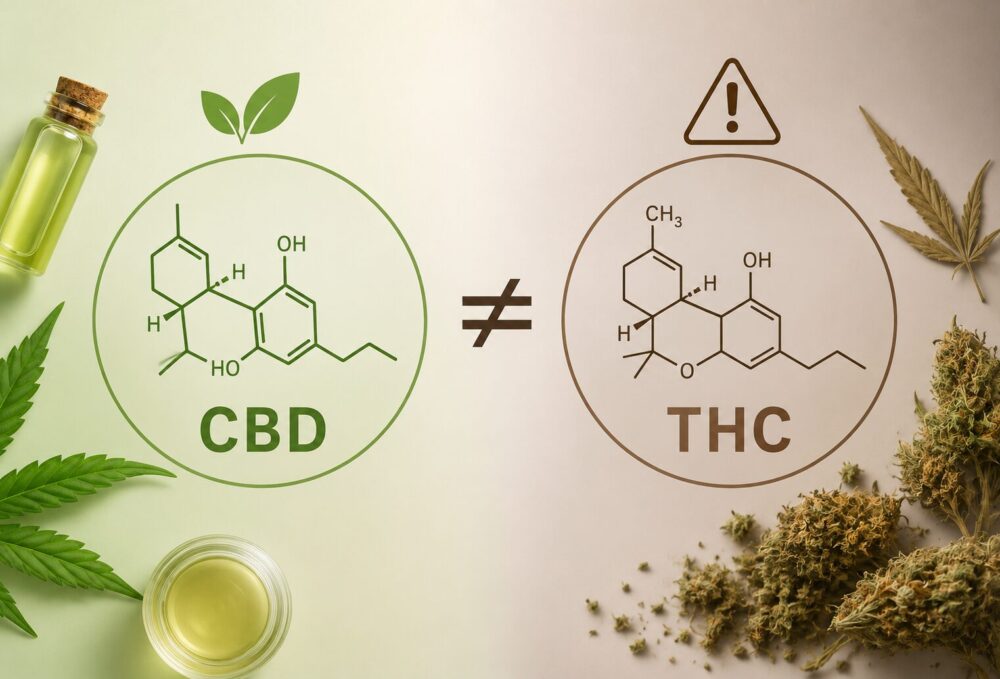 CBDとTHCは違う成分です