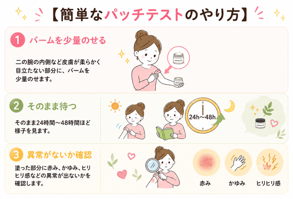 簡単なパッチテストのやり方