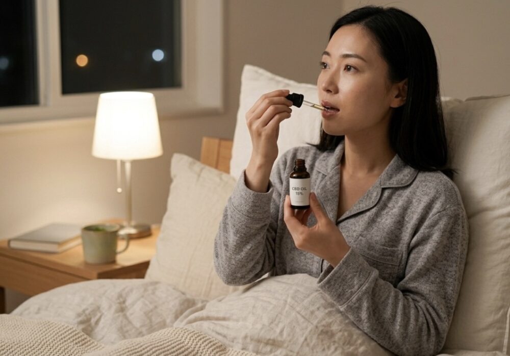 【夜・ベッドで】寒暖差の疲れを翌朝に残さない「NATURECAN CBDオイル」