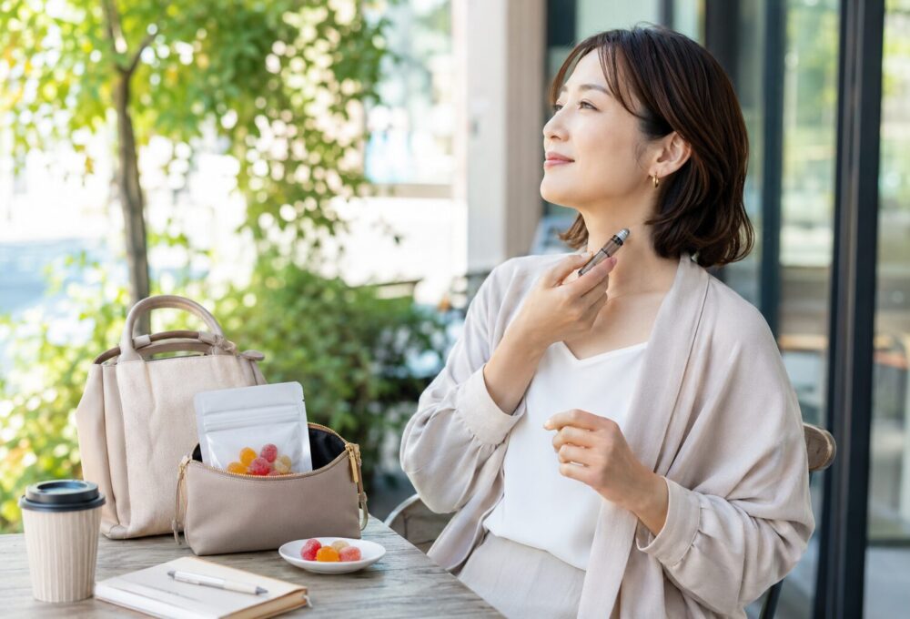 外出先でCBDを手軽に使って気分転換したいとき