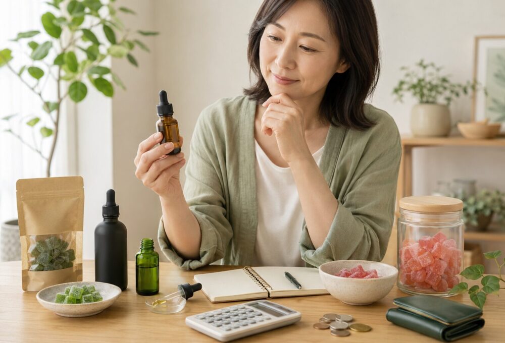 価格だけでなく、1回あたりのCBD量でコスパを見る